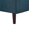 thumbnail image 6 of Rustic Manor Eloisa Linen Upholstered Platform Bed Full Size, Navy, 6 of 8