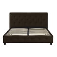 thumbnail image 5 of DHP Dakota Upholstered Faux Leather Platform Bed, Full, Brown, 5 of 17