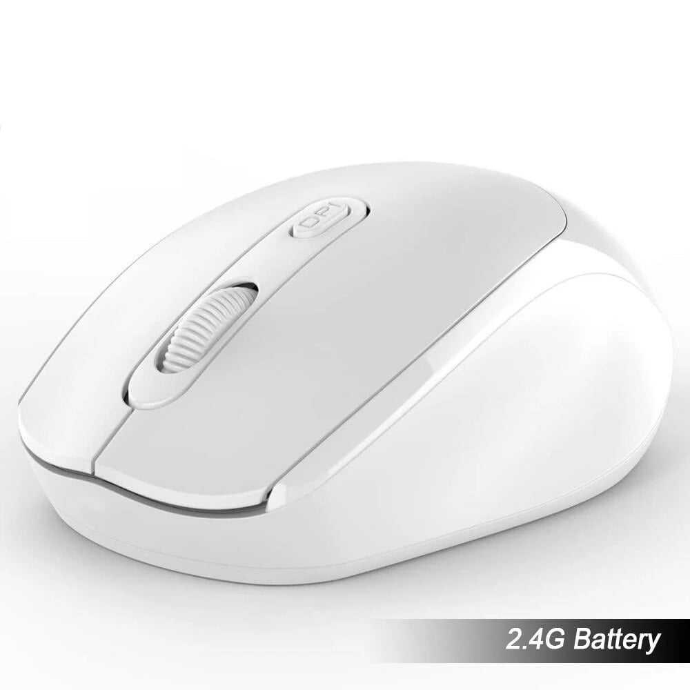 Wireless Mouse 2.4G Bluetooth Ergonomic Optical PC Laptop Cordless Mice for Windows Computer Office