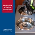 thumbnail image 5 of Coastal Pet Maslow Elevated Feeder - Raised Dog, Cat and Pet Food Bowls - Removable Stainless Steel Bowls - Grey/Black - X-Large (Single Pack), 5 of 8