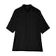 thumbnail image 4 of Jersey Elvqul Hombre Manga Corta Economicas Negro Solapa Liso, 4 of 5