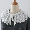 thumbnail image 3 of Camicover Embroidery Detachable Dickey Collar Half Shirt Blouse Collar Fake Collar for Women Girl, 3 of 8