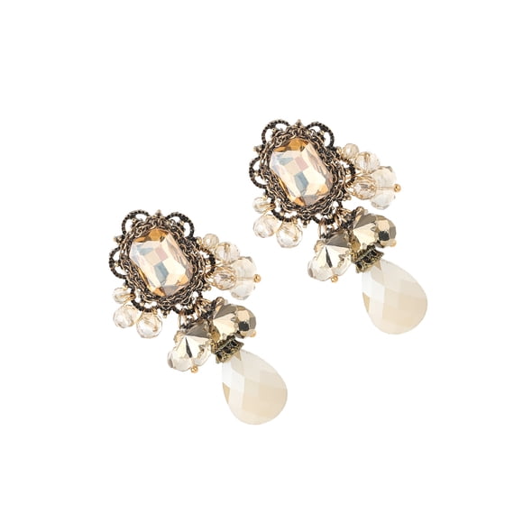 Pendientes de estilo cortesano Sonducket 2 uds colgante geométrico de cristal accesorios de joyería