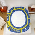 thumbnail image 5 of Castle Fairy Teens Adults Football Print 4pcs Bed Sheets,Sport Gamer King Sheets,Blue Yellow Super Cozy Sheet Set,Breathable Home Decor, 5 of 7