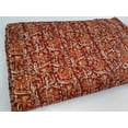 thumbnail image 3 of Maroon Floral Kantha Quilt: Handmade Cotton Bedspread Twin Size, 3 of 3