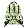 thumbnail image 2 of KUIFORTI Green Frog Girls Backpack Kids School Bag Comfortable Adjustable with Straps Multiple Organizer Pockets for Elementary Middle, 2 of 7