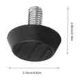 thumbnail image 2 of HOMEMAXS  100 Pcs Table Feet Screw on Earth Lampshade Clear Office Black, 2 of 8