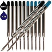 Jaymo Replacement for Parker 1950369/1950371 - Measures 3.875 in / 98 mm Long - G2 Ballpoint Pen Refill - 6 Black   6 Blue