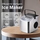 thumbnail image 5 of Máquina de hielo HealSmart para encimera, 26 libras de hielo y 24 horas, color plateado, 5 of 7