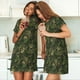 thumbnail image 4 of Disketp Green Camouflage Skull para Camisón Corto de Manga Corta para Mujeres, Camisón Cómodo con Escote Redondo, Bonito y Confortable, 4 of 6