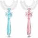 thumbnail image 1 of 2 Pcs Children's U-shaped Toothbrush, Manual Toothbrush, Silicone Bristles, Gum Massage. Massages Gums And Provides A Complete Manual Cleanse (childre, 1 of 5