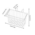 thumbnail image 4 of Huayishang Storage Rack 304 Stainless Steel Sink Drain Basket Multi Rod Dishwasher Dishwasher Rag Hanging Basket Cleaning Cloth Kitchen Rack, Kitchen Essentials Clearance Sale Silver, 4 of 5
