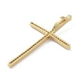 thumbnail image 2 of Brass Micro Pave Cubic Zirconia Pendants Clear Golden 37x22.5x2mm Hole: 1.5x4mm, 2 of 2
