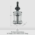 thumbnail image 6 of ZYSF BCP600SIL, Citrus Press Motorized Juicer Machine, Silver, 6 of 6