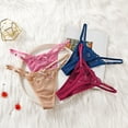 thumbnail image 4 of ZHENHONG Thongs for Women T Back Seamless Panties Thong Sexy Lace Ultra Thin Crotch Panties, 4 of 5