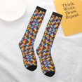 thumbnail image 6 of Womens Autism Awareness Puzzle Piece Knee High Socks Comfy Thermal Boot Long Socks, 6 of 7