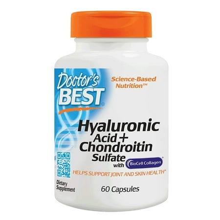 Hyaluronic Acid with Chondroitin Sulfate, Non-GMO, Gluten Free, Soy Free, Joint Support, 60 Caps Doctor's