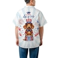 thumbnail image 5 of Happy 4th of July Patriotic Dachshund Marching Band Uniform Balloons Fireworks Hawaiian Shirt Breathable Summer Unisex Merch Wiener Dog Lover Gifts Idea - 13009, 5 of 6