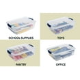 thumbnail image 6 of Open Box Rubbermaid 16 Quart Plastic Storage Tote Container with Lid (6 Pack), 6 of 7