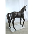 thumbnail image 4 of Nifao Life Size Aluminum Arabian Colt Horse Statue for Decoration – Garden Outdoor Decor Sculpture, 50"L x 15"W x 52"H, 4 of 12