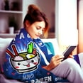 thumbnail image 3 of Anime Ramen Blanket Soft Lightweight Cartoon Ramen Flannel Throw Blankets Bed Bedding Christmas Birthday Gifts for Teen Girls Boys Kids Women Adults 50"x40", 3 of 8
