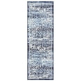 thumbnail image 3 of Washable Distressed Runner Rugs 2x6, Non-Slip Low Pile Hallway Living Room Bedroom Floor Carpet, Blue, 3 of 8