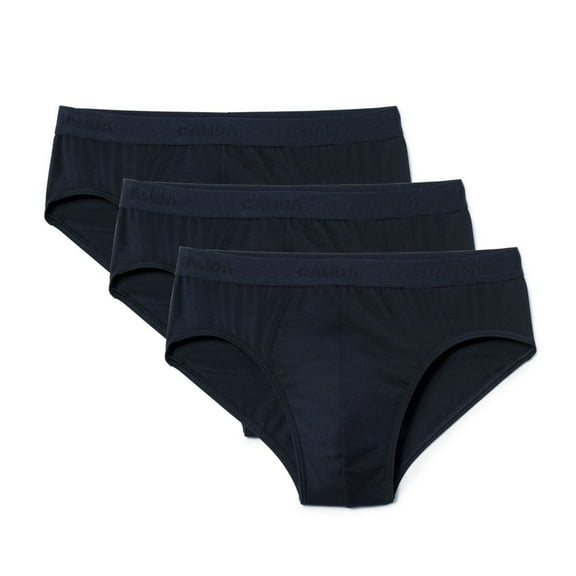 Men's Calida 22441 Natural Benefit Cotton Stretch Briefs - 3 Pack (Dark Sapphire L)