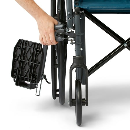 Medline K1 Basic Wheelchair with Desk Length Armrests and Swing Away Leg rests