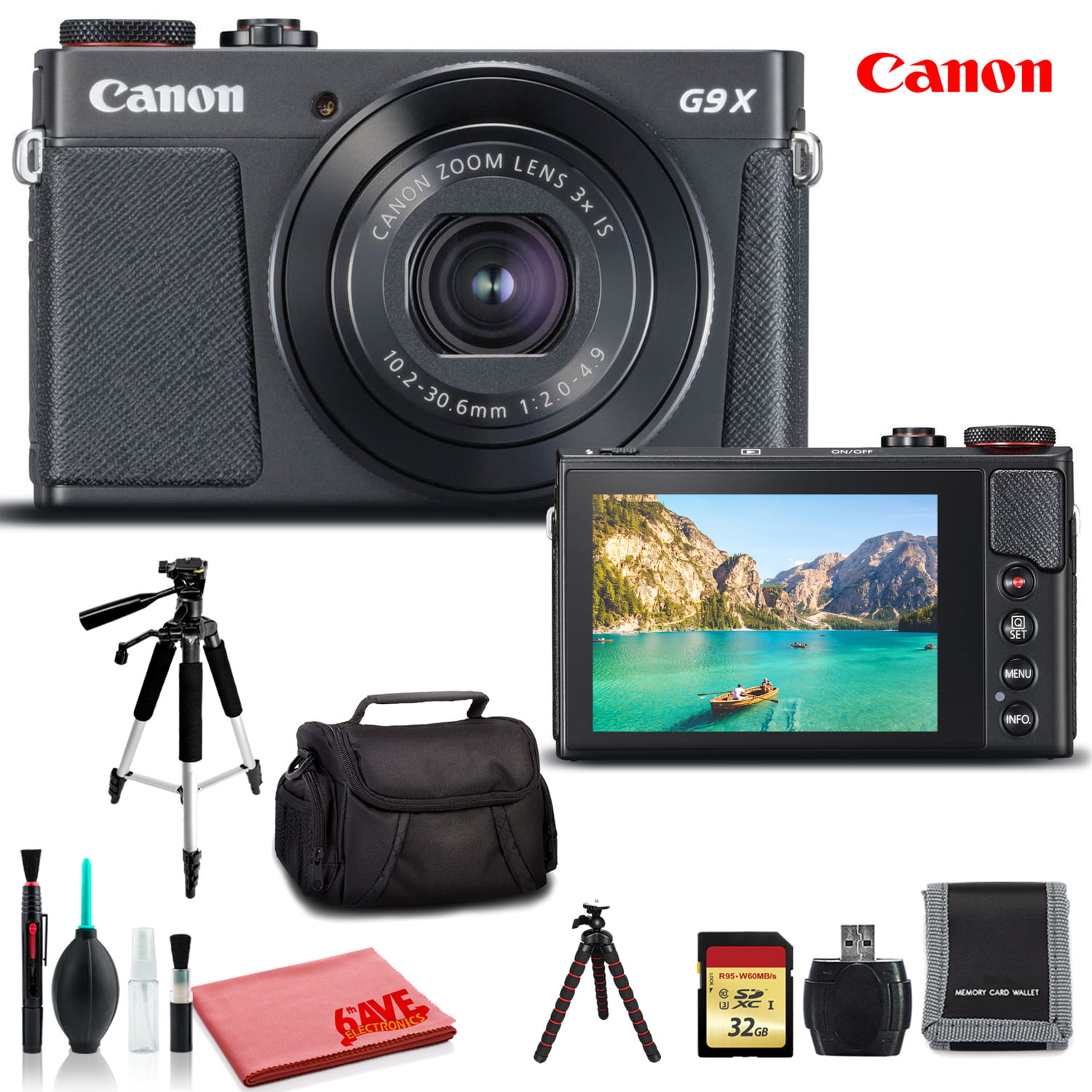 Canon PowerShot G9 X Mark II Digital Camera (Black) (International