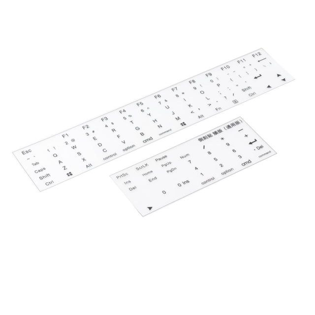 Pegatinas laterales para teclado, para teclas mecánicas de altura OEM, para ordenador de sobremesa con negro claro corto