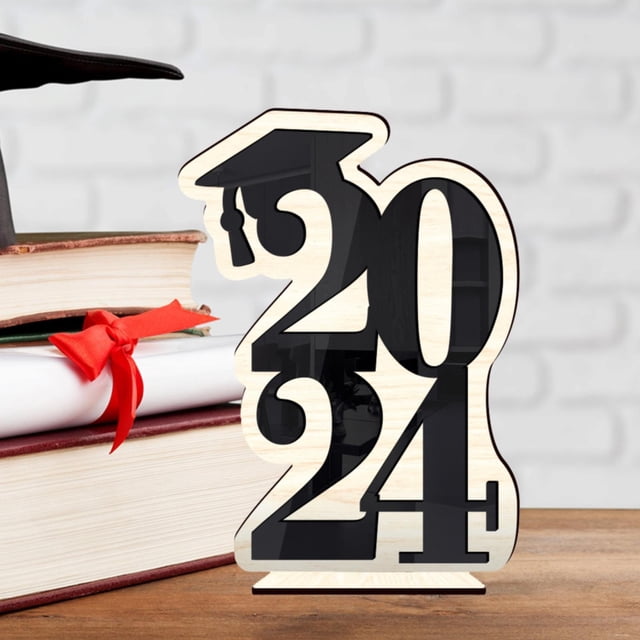 Harpily Desktop Decor Graduation Season Ornaments Dining Room Table Decor Woodsy Decor 2024 Graduation Table Ornaments 2024 Grade Table Center Grad Season Decor Grad Party