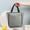 Gray, variant on HandyHome Thermal Lunch Bag for Women/Men, Oxford Cloth Lunch Tote with Pocket Zipper & Handle, Tear-Resistant Leakproof Bento Bag, Picnic Cooler Snack Container for Travel Outdoor Work Shool -Pink