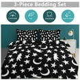 thumbnail image 2 of Moon And Star Print Bedding Set Couple Bedclothes Pillowcase Customized Home Textiles Bed Set for Bedroom Decoration, 2 of 6