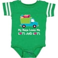 thumbnail image 3 of Inktastic Nana Loves Me Grandson Boys Boys Baby Bodysuit, 3 of 5