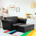 thumbnail image 3 of Infans  Kids Sofa Armrest Chair Couch Lounge Children Birthday Gift w/ Ottoman, 3 of 7