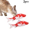 thumbnail image 1 of 2PCS Fish Cat Toy Simulated Realistic Plush Catnip Toy Cat Chew Toy Pet Bite Toy, 1 of 10