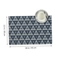 thumbnail image 2 of DouZhe Polyester Placemats Set of 4, Occult Masonic Black Symbols Pattern Heat Resistant Place Mats for Dining Table, 12" x 18", 2 of 7