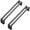 Pearl Grey, variant on HDJNal Cabinet Pulls Stainless Steel Nickel brushed Kitchen Drawer Pulls Cabinet Handles Double-bar Design,Drawer Pulls for Cabinets, Dresser, Bathroom ,Hole distance:128mm