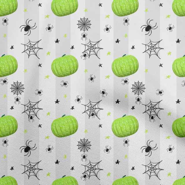 oneOone Polyester Spandex Light Green Fabric Halloween Sewing Craft Projects Fabric Prints By Yard 56 Inch Wide