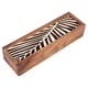 thumbnail image 1 of Wooden Pencil Case Box Desktop Stationery Storage Organiser School Office (#2 Leaf Type), 1 of 1