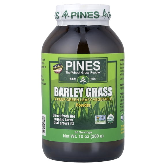 Pines International Barley Grass Powder - 10 oz