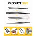 thumbnail image 4 of Pinzas de cocina Bundlepro, finas, largas, 30 cm y 25 cm, acero inoxidable, 4 of 7