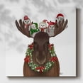 thumbnail image 2 of Christmas Moose and Christmas Owls Forward- Gallery Wrapped Canvas, 2 of 9
