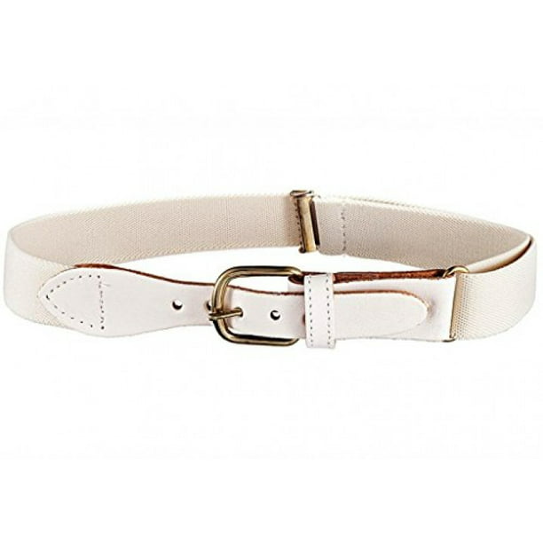 Kids Elastic Adjustable Belt with Leather Buckle (Off White) - Walmart.com