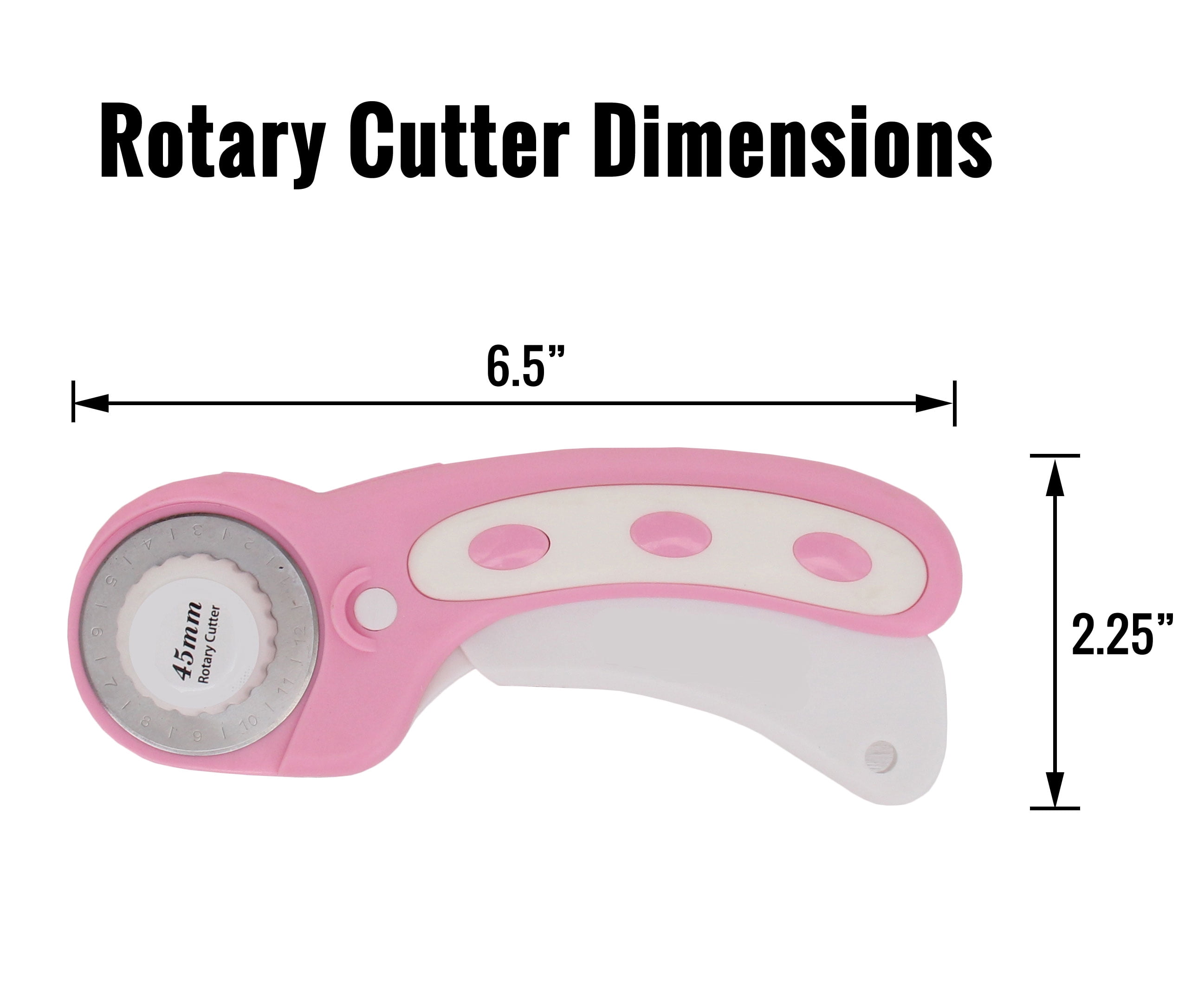 Threadart Rotary Cutter Set | 45mm Fabric Cutter Kit with Blade, 11"x17" Double-Sided Self Healing Cutting Mat, 12"x6" Quilting Ruler | for Sewing, Fabric Cutting, Art Crafting