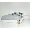 thumbnail image 1 of Nexera Arcadia Bed and Headboard, White, 1 of 5