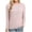 Pink, variant on Uaswgudfs Womens Striped Long Sleeve Shirts Boat Neck Tunic Tops Loose Fit Basic Tees Black Tshirt XXL