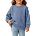 thumbnail image 5 of Ashirexll Girls Sweatshirts Solid Raglan Sleeve French Round Neck Sweatshirt for Toddler Girls 0-4 Years, 5 of 5
