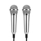 thumbnail image 1 of EeaseMX micrófonos móviles K Song, mini micrófonos para teléfono celular (plateados, tipo aleatorio)., 1 of 8