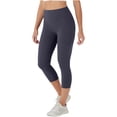 thumbnail image 2 of Lumtrix High Waisted Capri Leggings for Women Tummy Control Soft Yoga Pants Gym Workout Running Leggings with Pockets Dark Purple XL, 2 of 6